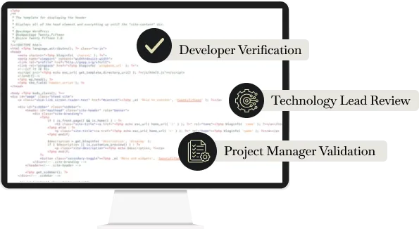 Website development quality verification