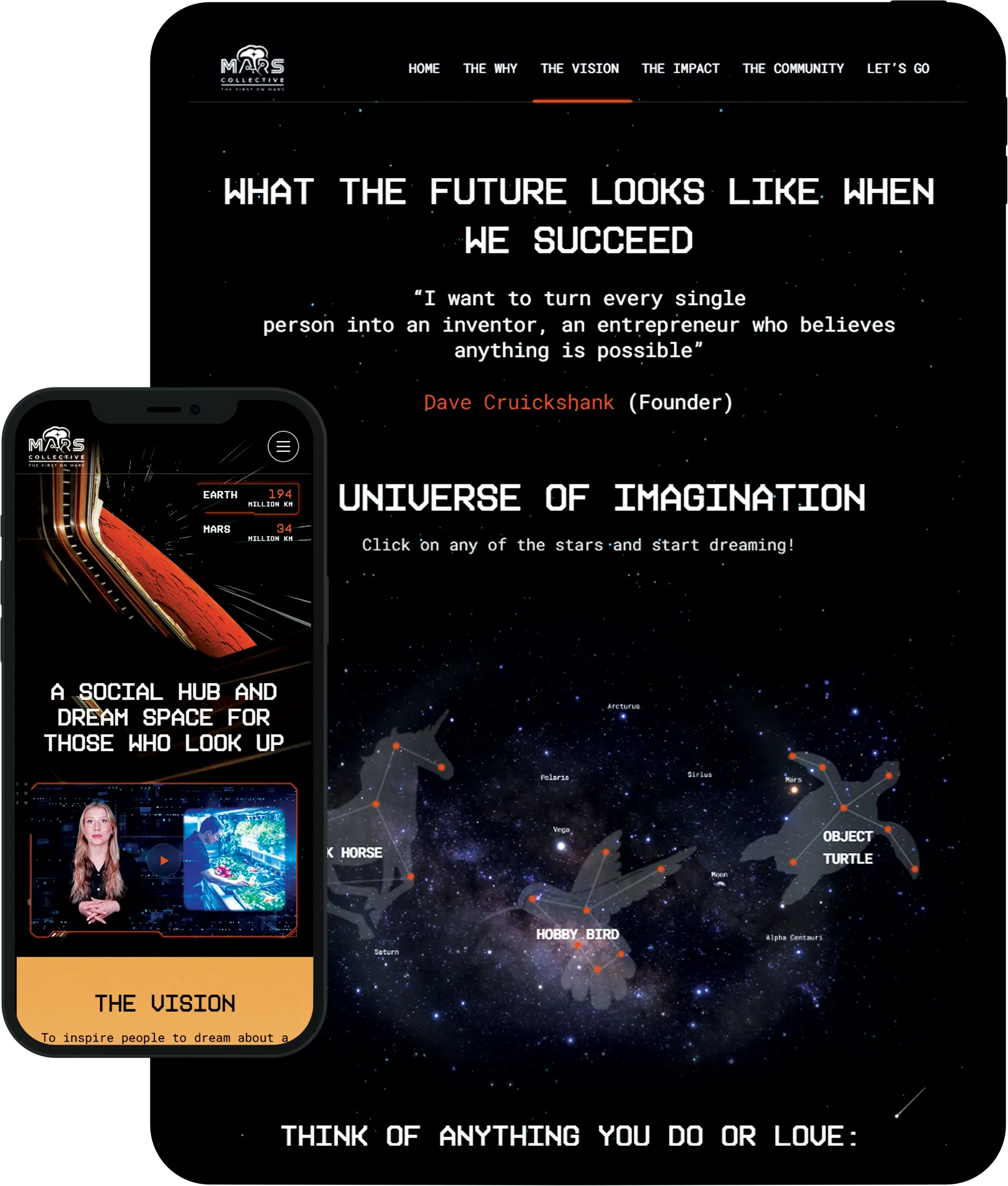 FOM website interface