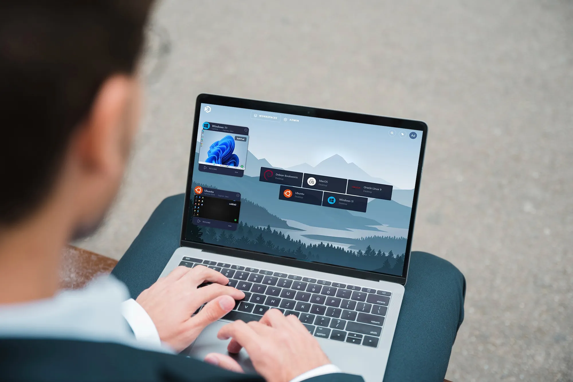 Kasm Workspace website concept