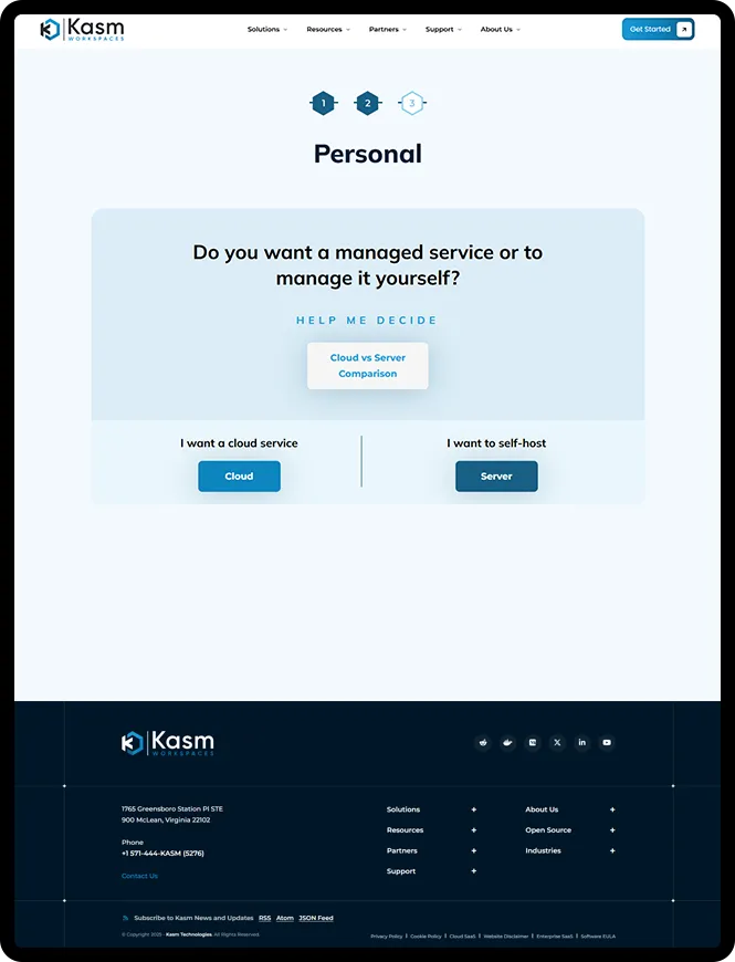 Kasm Workspace design strategy