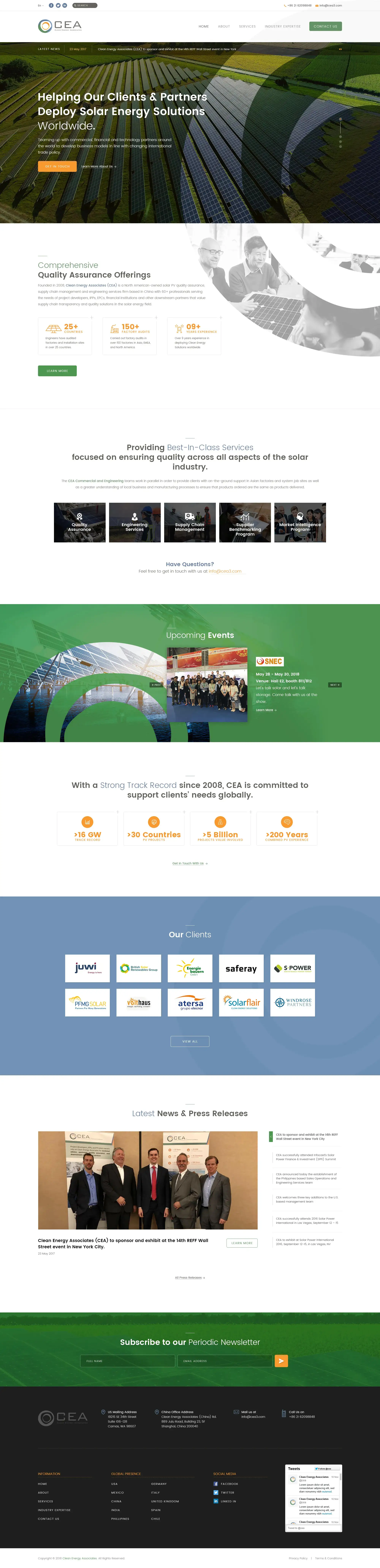 CEA website design