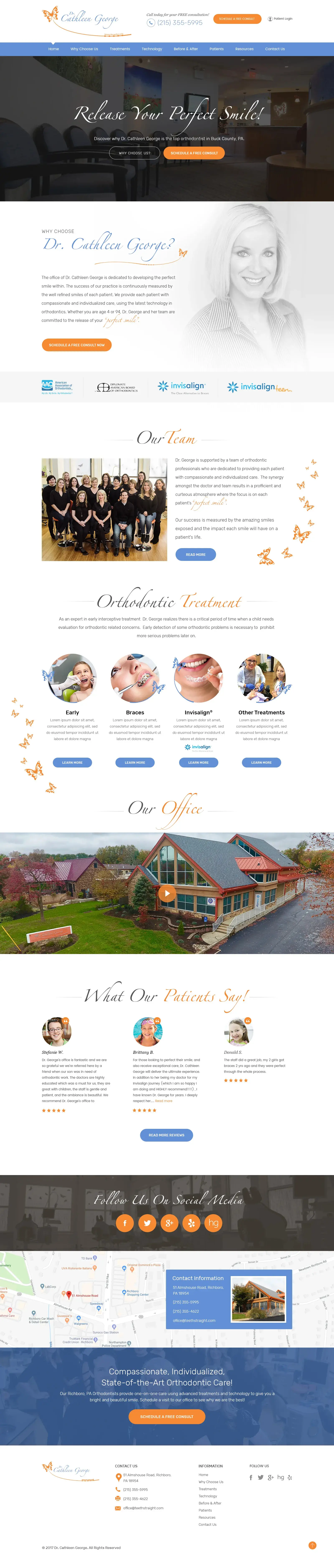 dr. cathleen george web design