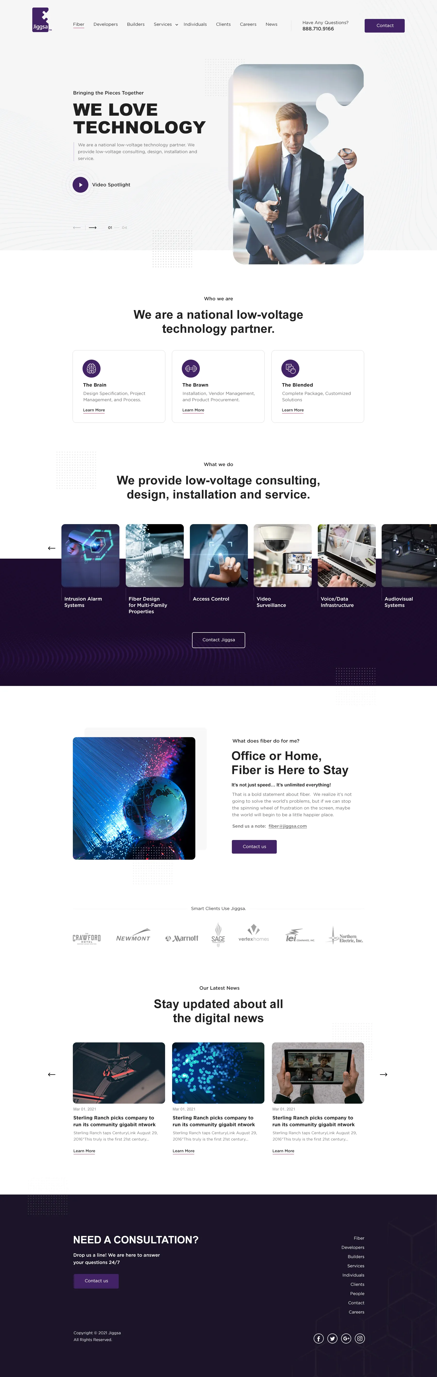 jiggsa website design