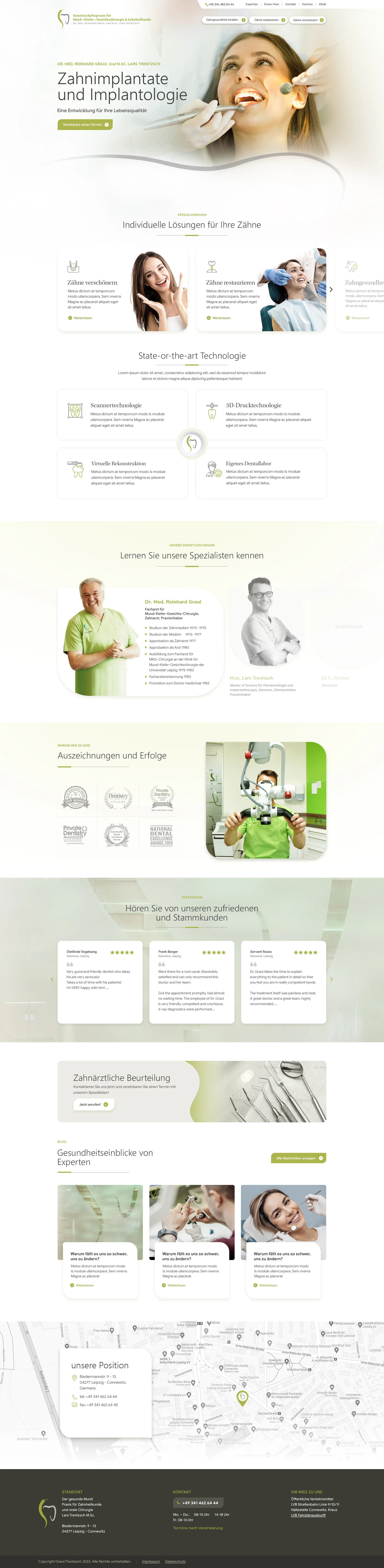 dental website design