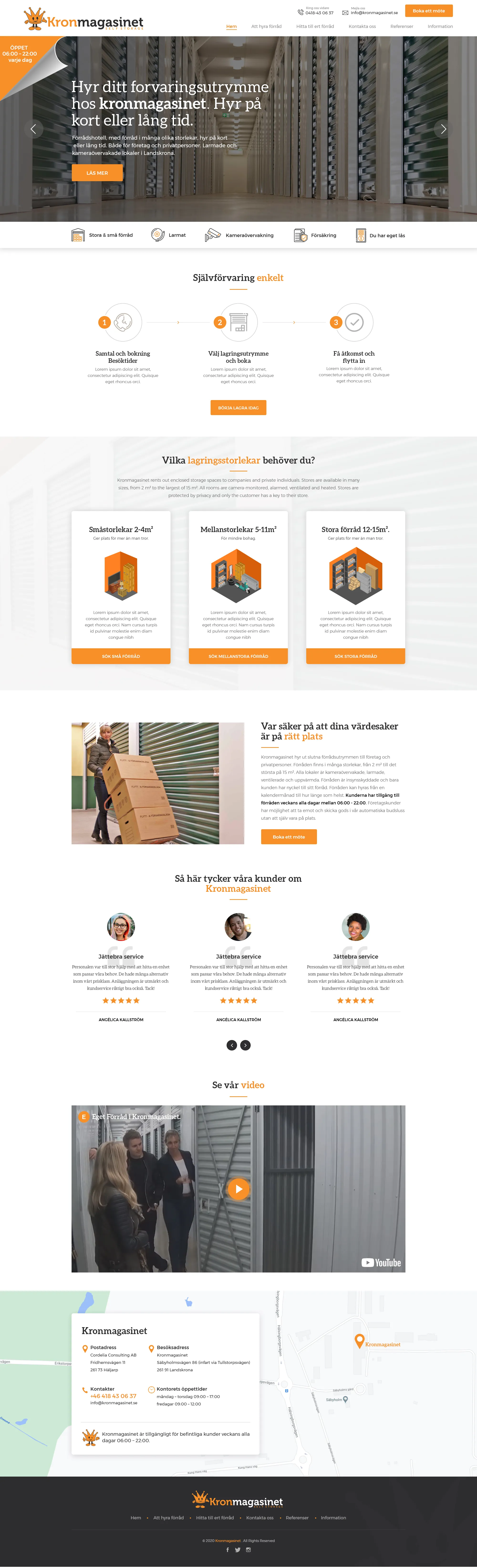kronmagasint website design