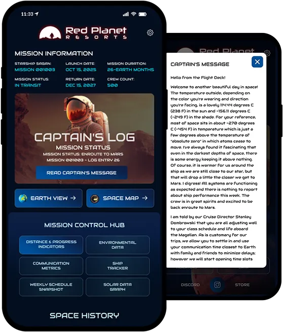 Red Planet Resorts responsive App design