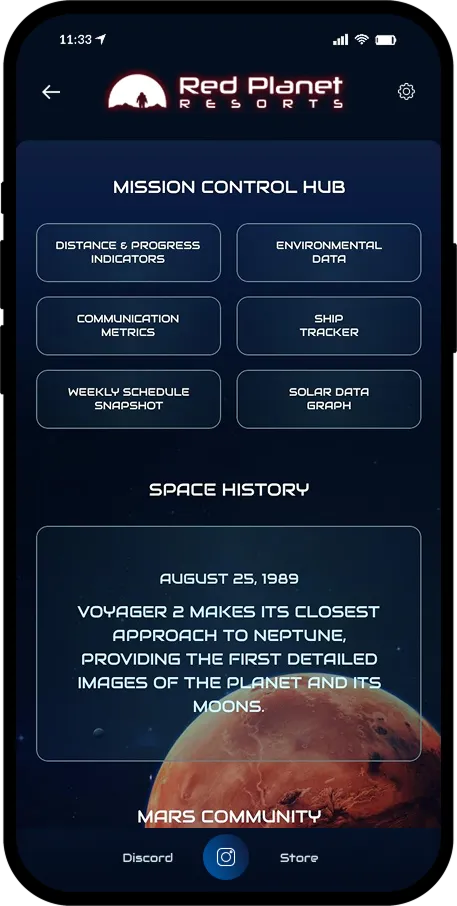 Red Planet Resorts App design strategy