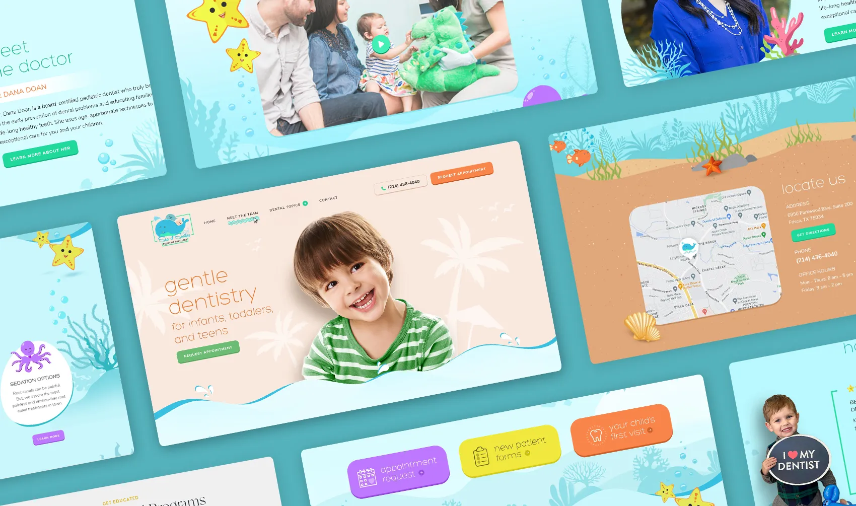 Sea of Smiles website design