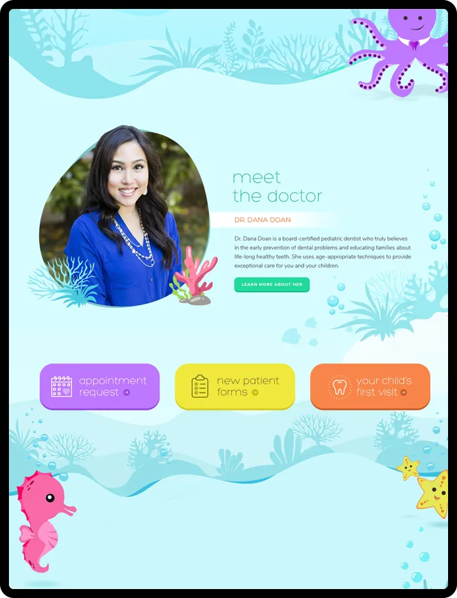 Sea of Smiles website concept