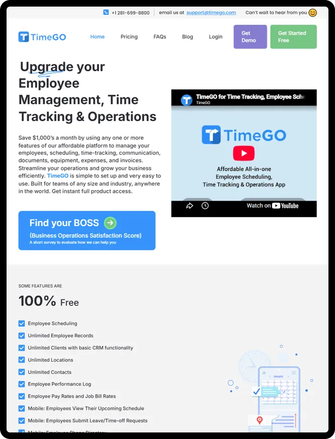 TimeGO SaaS project research