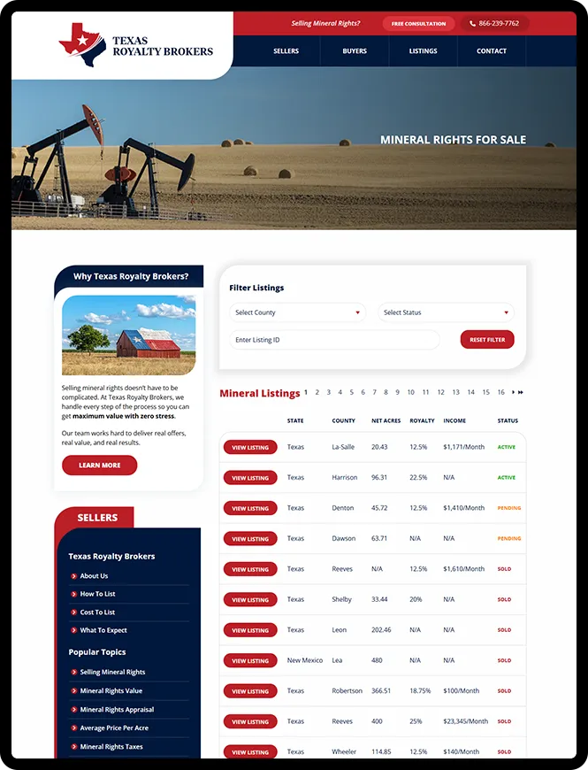 TRB website customization process